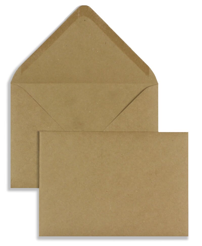 Enveloppes colorées - Marron (Kraft)~114 x 162 mm (C6)