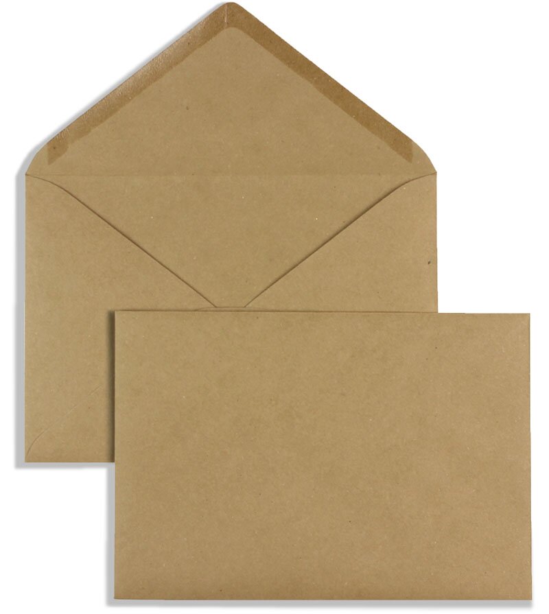 Enveloppes colorées - Marron (Marron foncé)~95 x 235 mm
