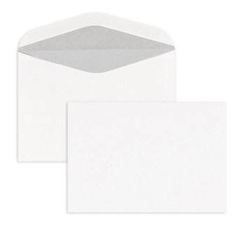 5 Double Pli Carte blanche Blanks 110 x 86 mm avec 4 x 4 cm ouverture & enveloppes neuf